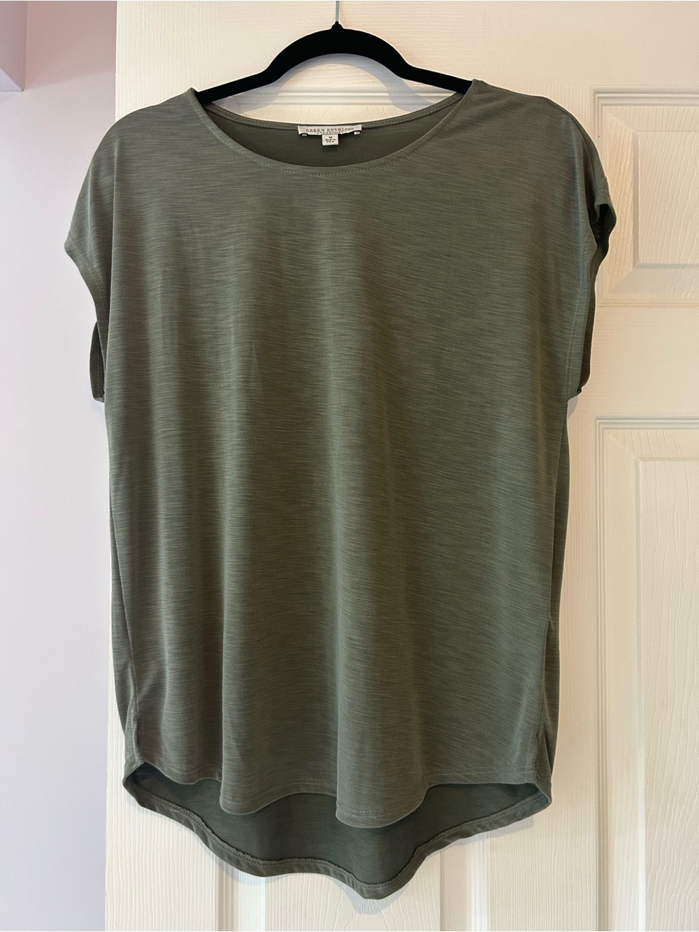 Green Envelope Olive Green Short-Sleeve Women's Tee